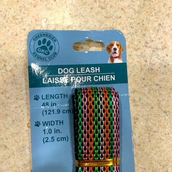 🐶 BRAND NEW XL RAINBOW 🌈 DOG LEASH! 48”L x 1”W; Greenbrier Kennel Club Brand! - Picture 3 of 5
